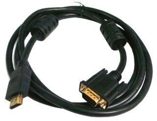 Importer520 6 Feet VGA Male to HDMI Heavy Duty Cable for PC TV with Ferrit Core For PC TV Computers & Accessories