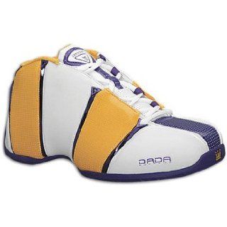 Dada Big Kids 4th Quarter Mid ( sz. 06.0, White/Yellow/Purple Chrome ) Shoes
