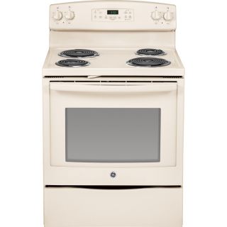 GE Freestanding 5.3 cu ft Self Cleaning Electric Range (Bisque) (Common 30 in; Actual 29.875 in)