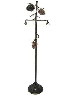 Shop PINE CONE TOILET PAPER stand room HOLDER LODGE bath NEW at the  Home Dcor Store