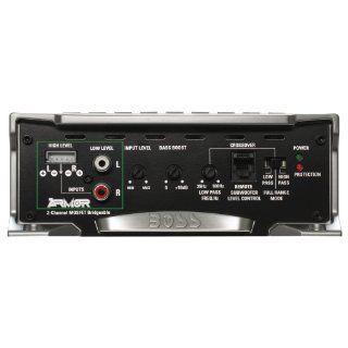 BOSS Audio AR3000.2 Armor 3000 watts Full Range Class A/B 2 Channel 2 8 Ohm Stable Amplifier with Remote Subwoofer Level Control  Vehicle Multi Channel Amplifiers 