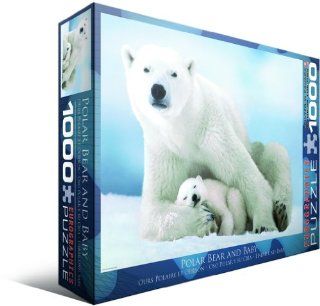 Polar Bear and Baby 1000 Piece Puzzle Toys & Games