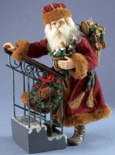 Clothtique Possible Dreams *STEPPING UP TO CHRISTMAS SANTA* Antique Toy Chest  Holiday Figurines  