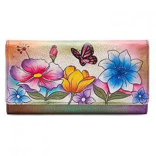 Anuschka Checkbook Wallet/Clutch ANNA by Anuschka  Women's   Floral Garden