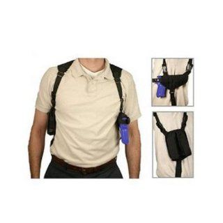 VISM by NcStar Ambidextrous Horizontal Shoulder Holster with Double Magazine Holder, Black (CV2909)  Gun Holsters  Sports & Outdoors