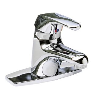 American Standard Seva Polished Chrome 1 Handle 4 in Centerset WaterSense Bathroom Sink Faucet (Drain Included)