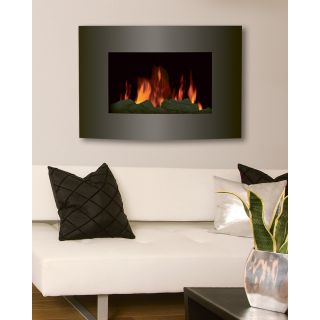 HomeTech Contemporary Electric Fireplace — 1,500 Watts, Wall-Mount, 34.75in.L x 22in.H, Model# EF430