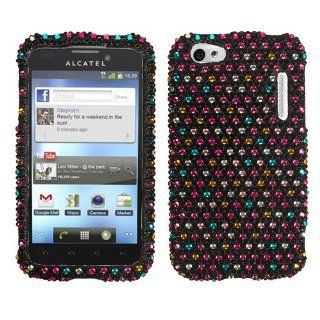 MYBAT Sprinkle Dots Diamante Phone Protector Cover for ALCATEL 995 (One Touch) Cell Phones & Accessories