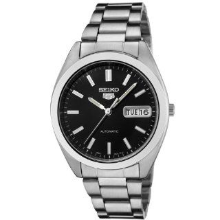 Seiko Men's SNX997 Seiko 5 Automatic Black Dial Sainless Steel Watch Seiko Watches