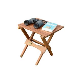 Byer of Maine Pangean 16 in x 16 in Oil Wood Square Patio Side Table