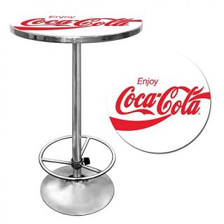 Coca Cola Logo Pub Table   White