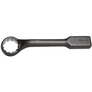 Martin 8811B Forged Alloy Steel 1 3/4" Opening 45 Degree Offset Striking Face Box Wrench, 12 Points, 12" Overall Length, Industrial Black Finish Box End Wrenches