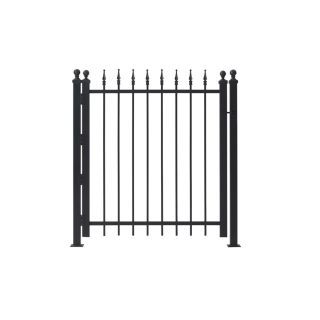 Gilpin Black Steel Fence Gate (Common 60 in x 36 in; Actual 58 in x 35 in)