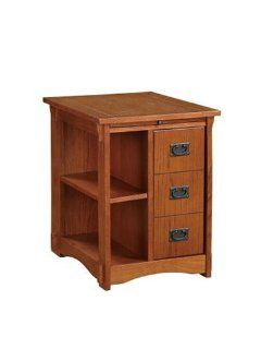 Powell "Mission Oak" Magazine Cabinet Table   End Tables