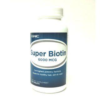 GNC Super Biotin 6000 Mg, 150 Each Health & Personal Care