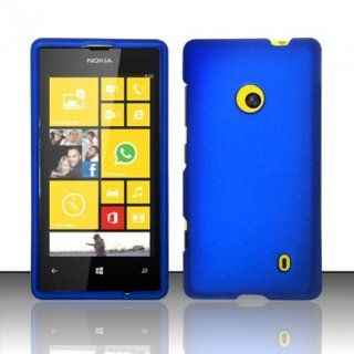3 in 1 Bundle For Nokia Lumia 521   Hard Case Snap on Cover (Blue)+ICE CLEAR(TM) Screen Protector Shield(Ultra Clear)+Touch Screen Stylus Cell Phones & Accessories
