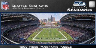 MasterPieces NFL Seattle Seahawks Stadium Panoramic Jigsaw Puzzle, 1000 Piece Toys & Games