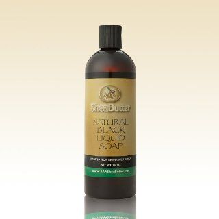 Natural Black Liquid Soap 16 oz. By AAA Shea Butter  Bath Soaps  Beauty