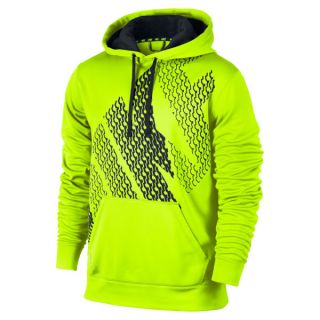 Nike Mens KO Block Logo Hoodie   Volt Green      Clothing