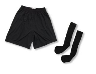 Soccer Shorts n Socks Kit in basic black, for kids and adults Clothing