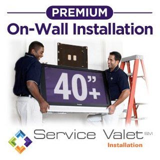 Service Valet Premium On Wall TV Mounting and Installation for TVs 40 inches or Larger Electronics