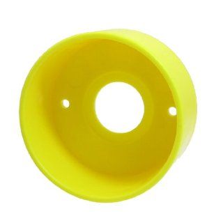 7/8" Mount Yellow Plastic Circle Protective Shell for Push Switch Button