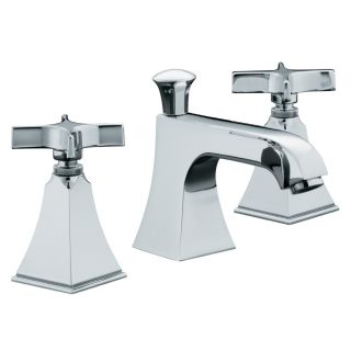 KOHLER Memoirs Polished Chrome 2 Handle Widespread WaterSense Bathroom Sink Faucet (Drain Included)