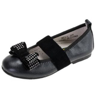 Boutaccelli Classica Girl's Nell Black Leather Shoe Shoes