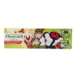 Fluocaril Toothpaste Strawberry Flavor   Ben10 Alien Force Pattern (For Kids Age 6+ Formular) 2.3oz. LIMITED 