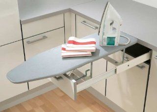 Fulterer Ironing Board w/Fold Away Design and Drawer Slides   Cabinet And Furniture Hardware  