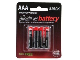 Monoprice Monoprice AAA Alkaline Battery 8 Pack Electronics