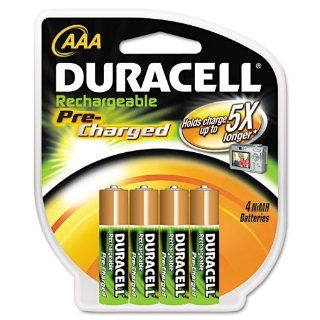 Duracell Products   Duracell   Coppertop NiMH pre charged Rechargeable Battery, AAA, 4/Pack   Sold As 1 Pack   Durable nickel metal hydride technology.   Ready for use right out of the box.   Recharge hundreds of times.   Retains power for up to 365 days w