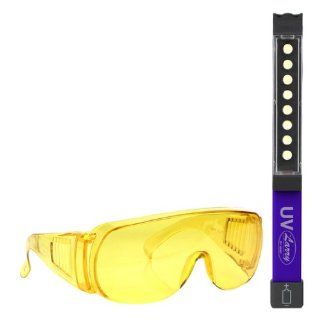 Nebo   "Larry" UV Leak Detector LED Light Kit with Yellow Safety Glasses (3 AAA Batteries Included)   Basic Handheld Flashlights  