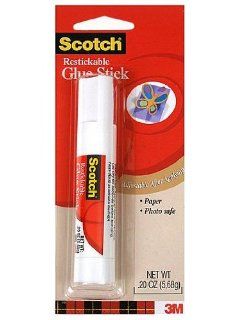 Scotch Restickable Glue Stick 0.20 oz. [PACK OF 24 ]   Arts And Crafts Adhesives