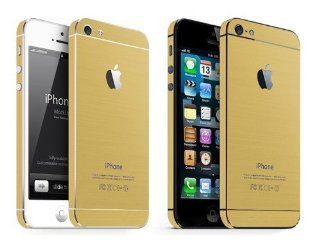 Able� New Gold Full Body Vinyl Wrap Sticker Skin Cover For iPhone 5 5G + Stylus + Screen Film (B) Cell Phones & Accessories