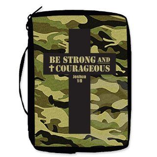 Enesco Bible/Book Cover Camo Cross "Be Strong and Courageous"  Appointment Book And Planner Covers 
