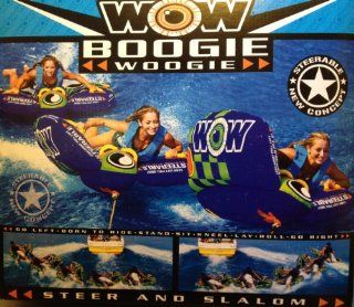 WOW Boogie Woogie Flex Wing Steerable 1 Person Towable Tube  Waterskiing Towables  Sports & Outdoors