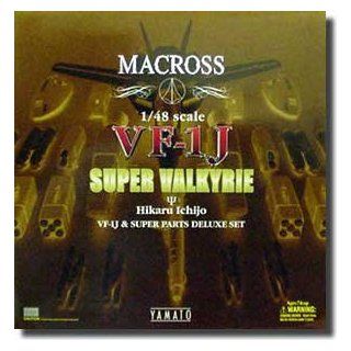 Macross VF 1J Hikaru Ichijo Super Valkyrie & Super Part Deluxe Set Scale 1/48 Yamato Toys & Games