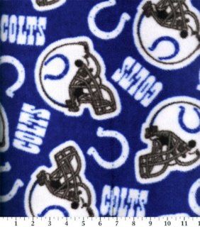 NFL Indianapolis Colts Football Fleece Fabric Print By the Yard