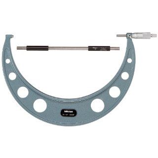 Mitutoyo Outside Micrometer, Baked enamel Finish, Ratchet Stop, Inch Mitotoyo Micrometer