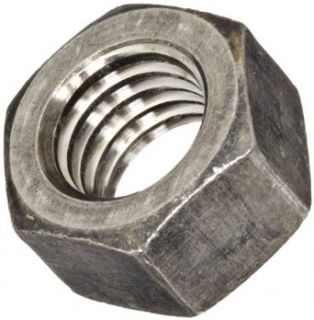 400 Nickel Copper Alloy Hex Nut, Plain Finish, ASME B18.2.2, 1/4" 20 Thread Size, 7/16" Width Across Flats, 7/32" Thick (Pack of 25)