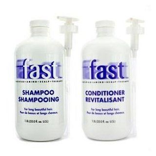 NISIM F.A.S.T. FAST Shampoo for Fast Hair Growth Shampoo & Conditioner 33 oz each Health & Personal Care
