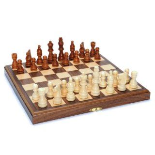Travel Magnetic Folding Walnut Wood Chess Set Toys & Games