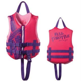 Full Throttle Rapid Dry PFD   Child 30 50lbs   Pink/Purple  Fishing Jigs  Sports & Outdoors