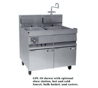 Anets GPC18 NG 18 in Pasta Cooker, Single Tank, w/ Lift Off Basket Hanger & Solid State, NG, Each Kitchen & Dining