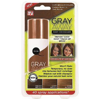 Gray Away Root Concealer  Dark Brown  Hair Coloring Products  Beauty