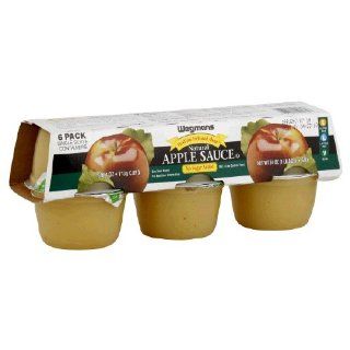 Wgmns Food You Feel Good About Apple Sauce, Natural, No Sugar Added, 24 Oz. (Pack of 3)  Fruit Sauces  Grocery & Gourmet Food