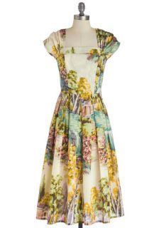 Sightsee and Be Seen Dress in Sunlight  Mod Retro Vintage Dresses