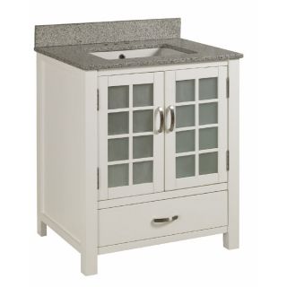 allen + roth Wynn 28 in x 22 in Single Sink Bathroom Vanity with Top