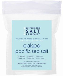 Calspa Natural Pacific Sea Salt (25lb Bulk Bag Medium Grain)  Bath Minerals And Salts  Beauty